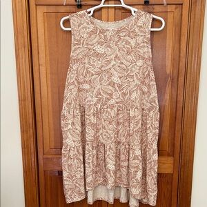 Torrid Tropical Babydoll Super Soft Tiered Tank 4X (26) NWT Plus Size